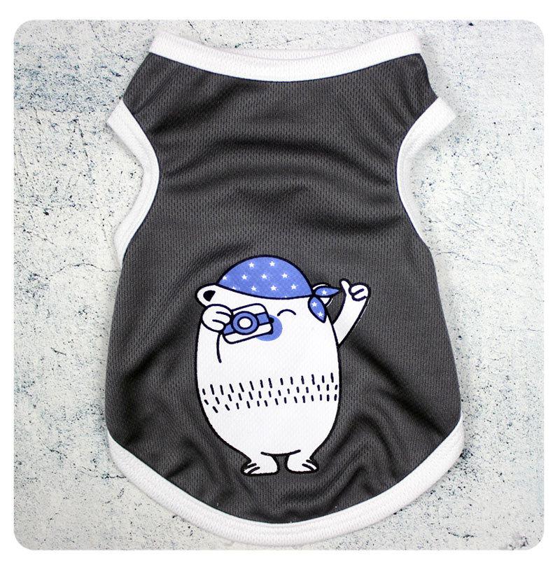Product Introduction of New Summer Pet Clothes Kitty Breathable Dog Vest Small and Medium-Sized Dogs Dog Clothing Supplies 11