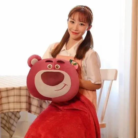 NTL B017 Balmut Lotso , Boneka Bantal Selimut  Bahan Plush