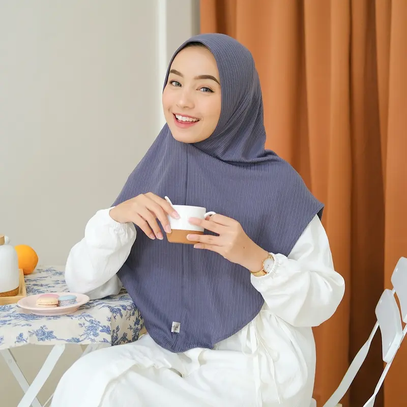 Pinkish Official - Arsy Instan (Bergo Hijab Nyaman Panjang Bahan Korean Knit) 5