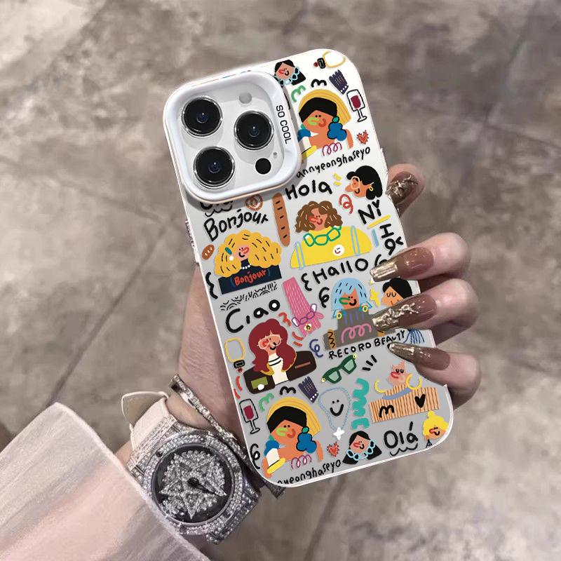 Casing Hp For SAMSUNG INFINIX Cover Hola Hallo Dengan Motif Yang Imut Gemoy Cute Baru Simple Dan Antislip Viral Case Hardcase CYK1376