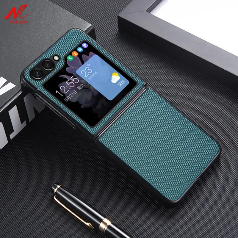 Retro Fabric Nylon Case for Samsung Galaxy Z Flip 3 4 5 6 ZFlip 6 ZFlip6 Slim Matte Anti-knock Shockproof PC TPU Hybrid Cover