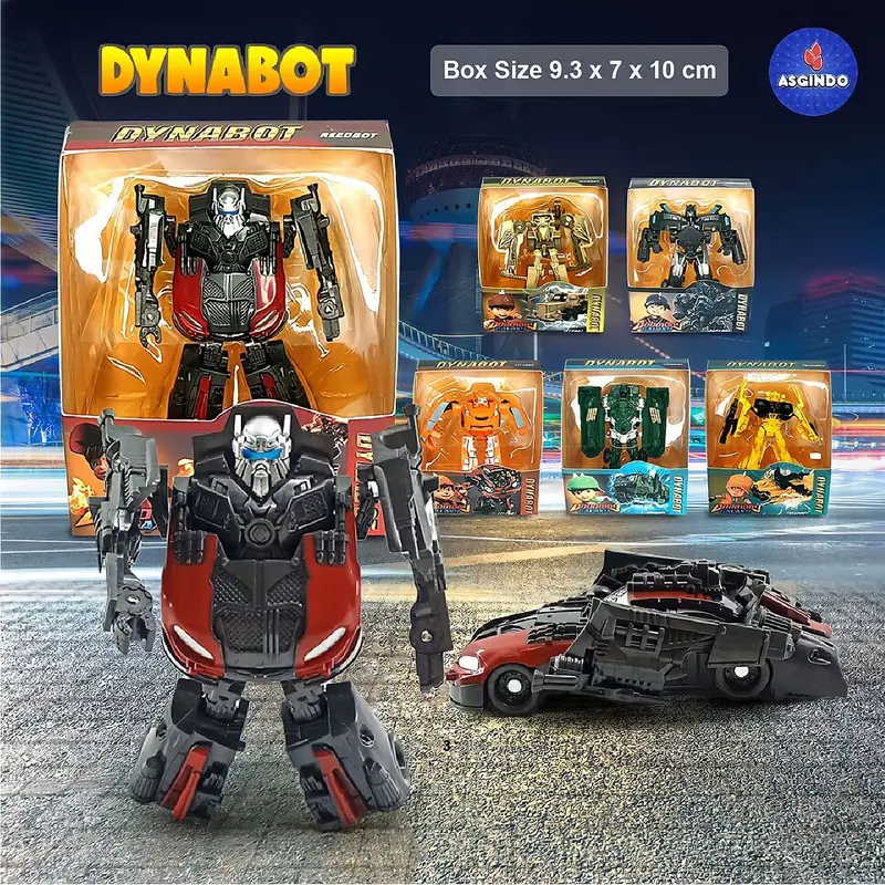 ( BISA COD ) PROMO Mainan Anak Laki Laki Dynabot Robot Transformer Bisa Berubah Menjadi Mobil Mobilan / Truck TrukTempur SNI Murah 1