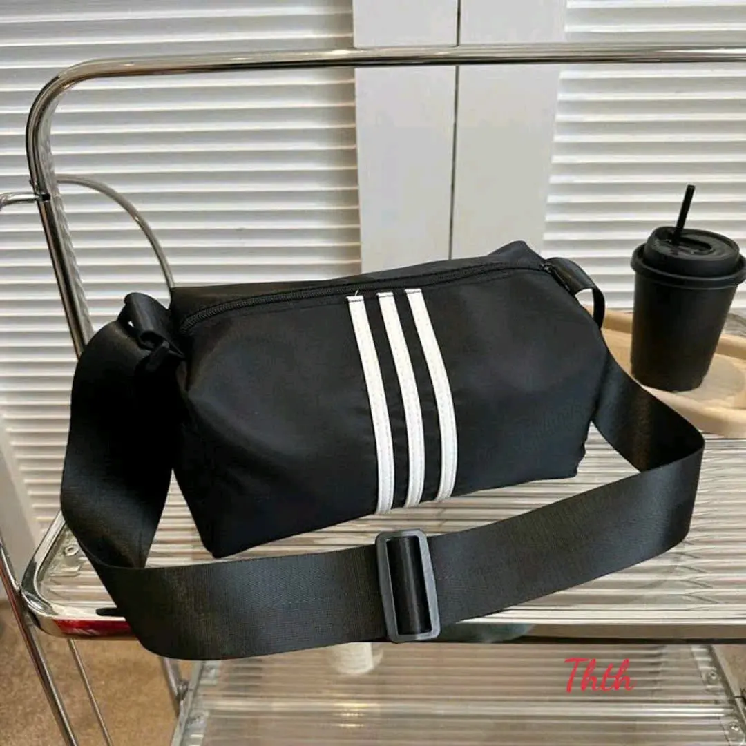 Túi Trống 3 Sọc Thể Thao Nam Nữ  Zize To Xinh Xắn Thời Trang Du Lịch Picnic Có Dây Đeo.