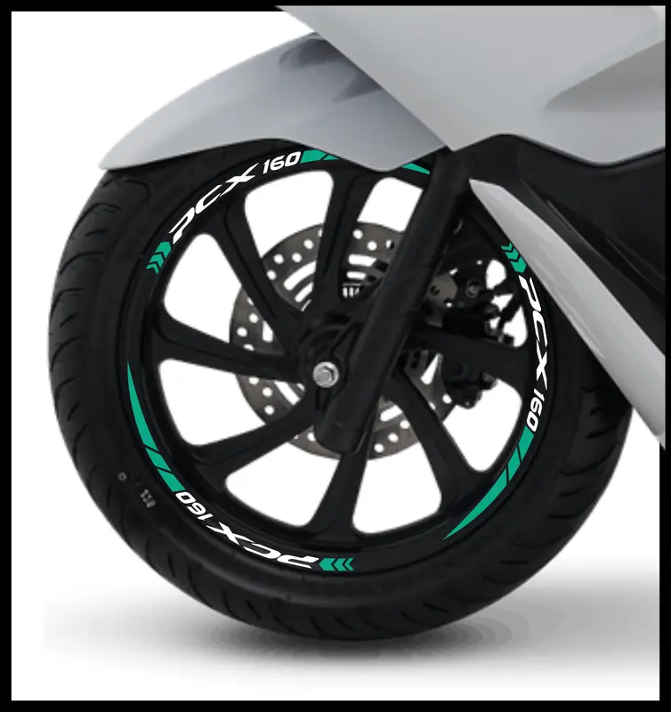 Stiker Velg PCX 160 list cutting sticker Bahan Nyala fosfor 6