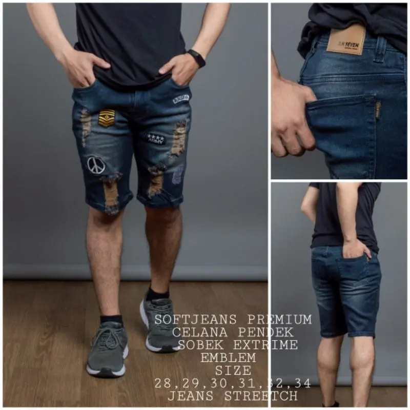 CELANA JEANS PENDEK PRIA COWOK CELANA JIN LAKI LAKI DENIM MURAH Nyaman