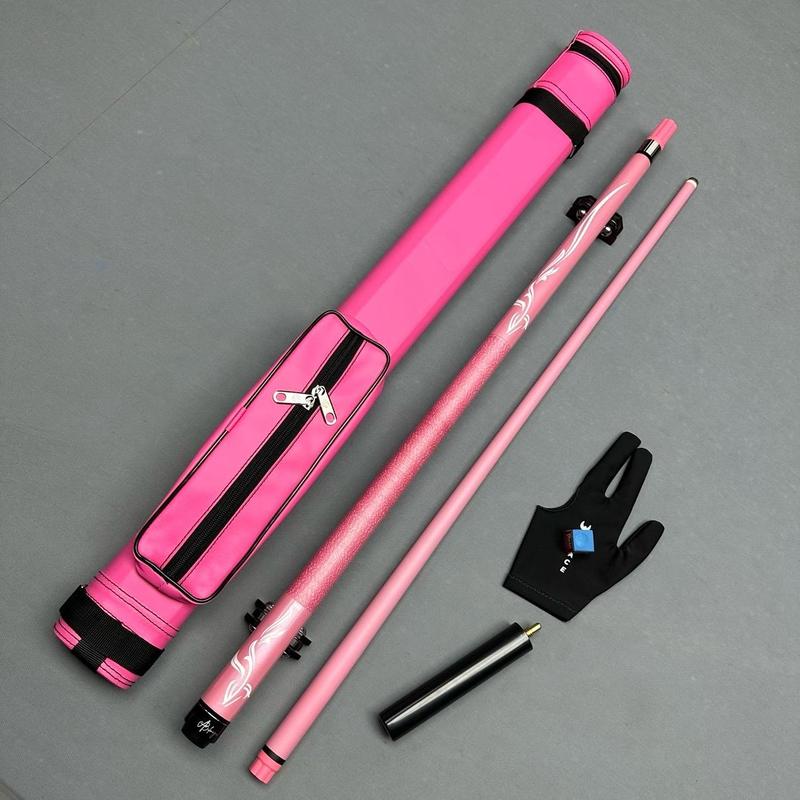Cơ bida hồng Cuppa Pink S6 ngọn carbon sợi thuỷ tinh  - gậy bi-a lỗ cao cấp Cuppa Pink s6 (Tặng kèm combo bao da và phụ kiện, nối chuôi)