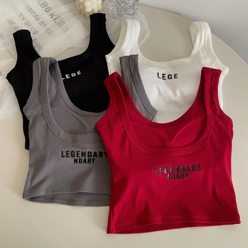 Áo Vest Hai Dây Lưng Đẹp, Thiết Kế Dễ Thương Và Gợi Cảm, Với Đệm Ngực, Dáng Ôm, Thiết Kế Tôn Dáng, Áo Không Tay Thích Hợp Cho Mùa Hè 6
