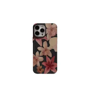 New! Graffiti Flower Knit Texture Phone Case Cocok untuk iPhone 11 pro max6 6S plus 6 Plus 7 7 Plus 8 Plus 8+ XXRXS Max12 13 14 15 Pro MAXXR XS MAX7Plus 8Plus SE2024 3DiPhone Silikon casing pelindung