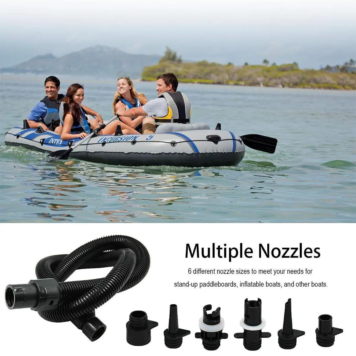 Paddle Board Electric Air Pump - Inflatable Tube For HT-781/782/790. Electric Inflation. #PaddleBoard #ElectricAirPump #InflatableTube