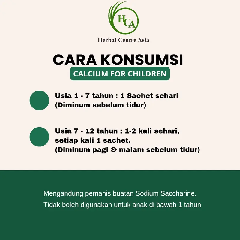 Calcium untuk Anak - Tianshi Calcium Powder For Children - Memelihara Kesehatan Tulang & Kecerdasan Otak Anak 4