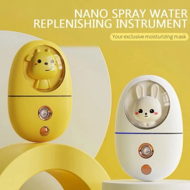 Mini Nano Spray Facial Humidifier Cute Pet Handheld USB Water Replenishment Instrument Face Steamer 35ML Spray Mist Sprayer 801 0