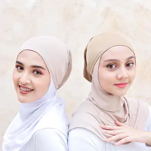 Ciput Bandana Basic Bahan Jersey Dalaman Kerudung Jilbab Inner Instan