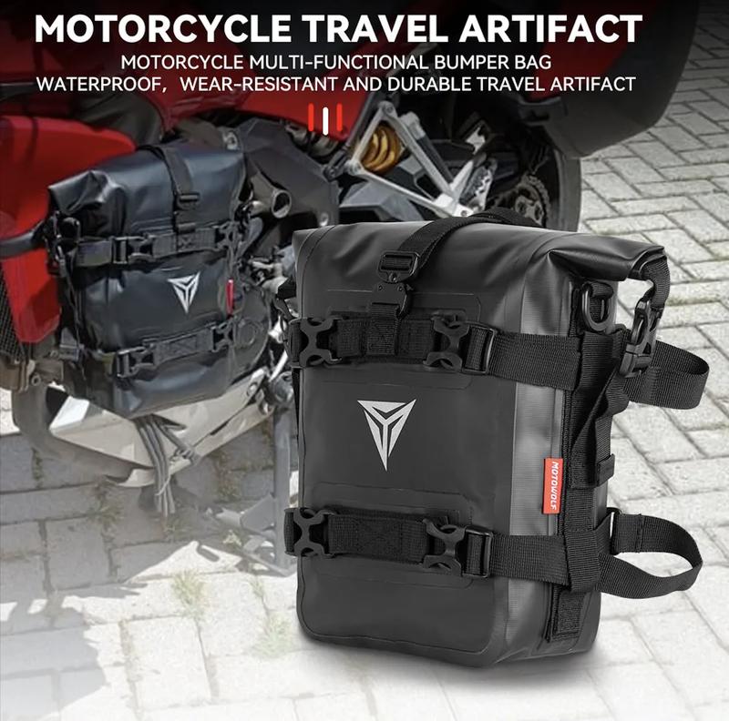 Motowolf Túi Treo Hông Xe Máy MDL 0715 Chống Nước TPU 500D Dung Tích 5-7L Đeo Vừa Vặn An Toàn Ban Đêm Màu Đen Cổ Điển