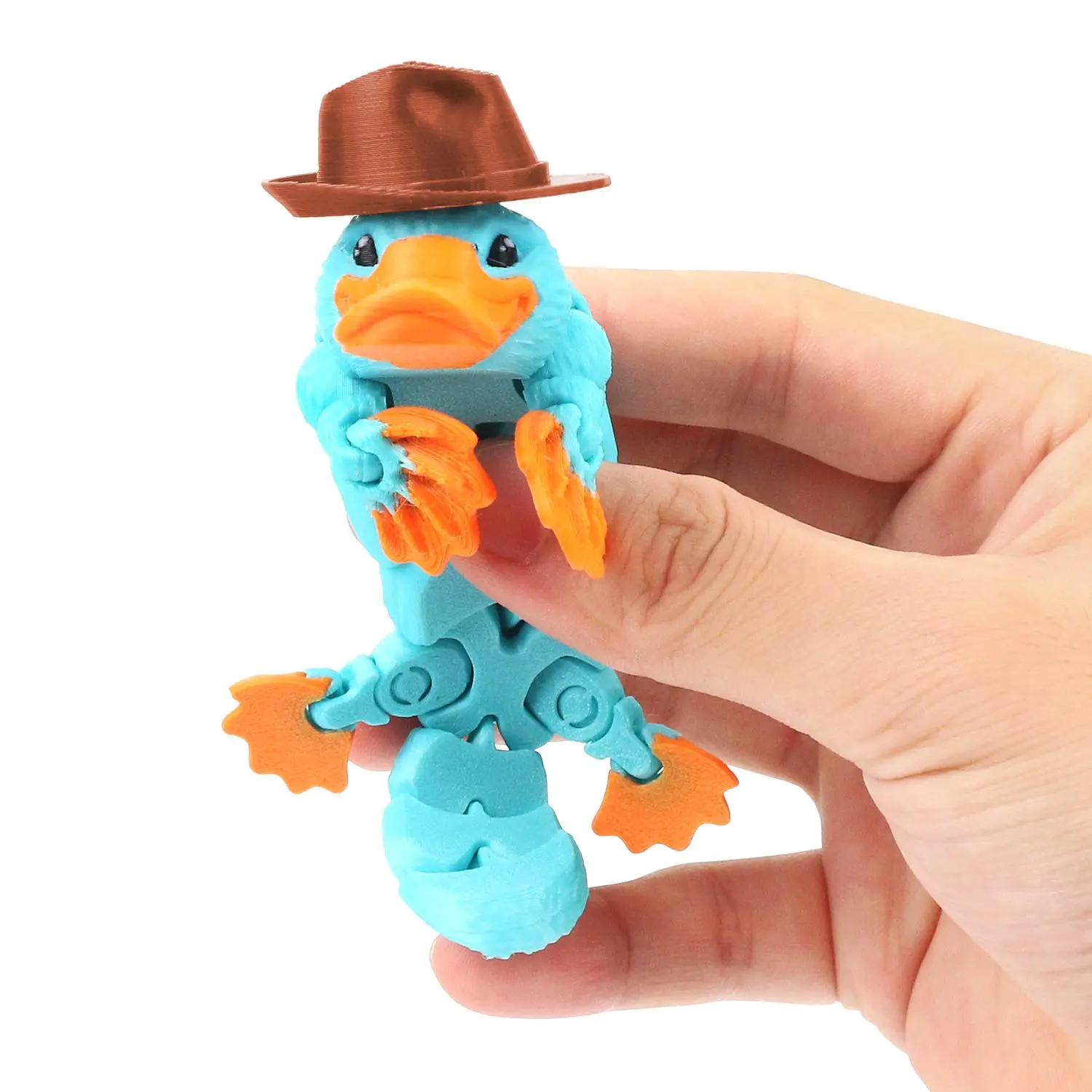 3D Printed Duck Billed Lizard Toy, 1 Box Multi-jointed Movable Toy, Stress Relief Toy for Birthday Gift