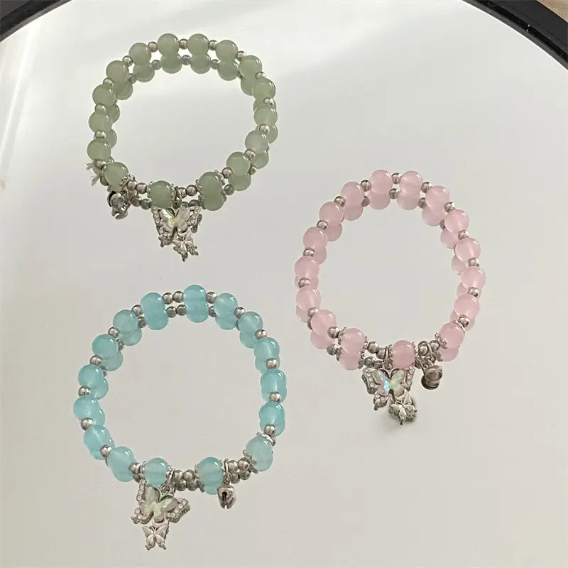 Vòng Tay Phong Cách Instagram, Vòng Tay Bướm Chuông Cổ Tích Mới, Dành Cho Phụ Nữ, Độc Đáo Và Dễ Phối Đồ Giá Cả Phải Chăng, Sang Trọng, Vòng Tay Cặp Đôi Cao Cấp, Bán Buôn Có Sẵn 0