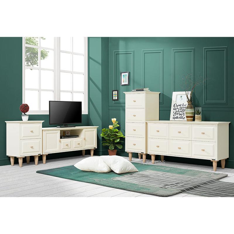 Product Introduction of IFURNHOLIC Hannah Bedside Table | Meja Nakas | Meja Samping Tempat Tidur | Lemari Laci Nakas | Meja Sudut 47