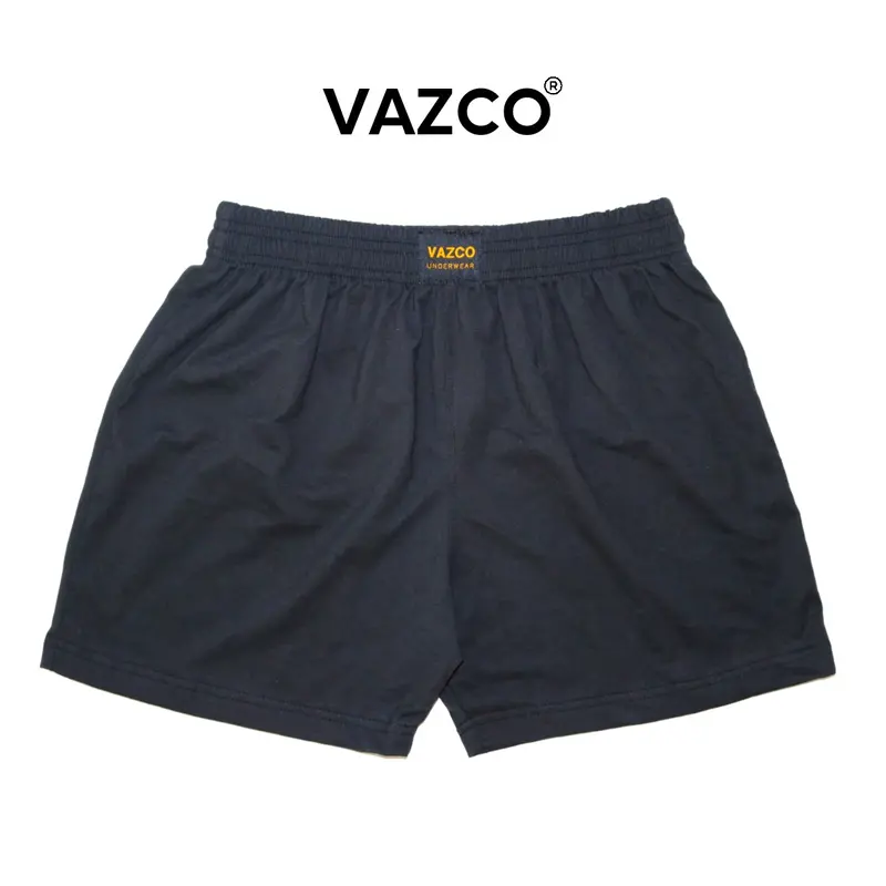 Quần short ngủ nam nữ VAZCO  Vải thun cotton co giản thoải mái màu trơn cơ bản phù hợp với mọi lứa tuổi Mùa hè Menswear 6