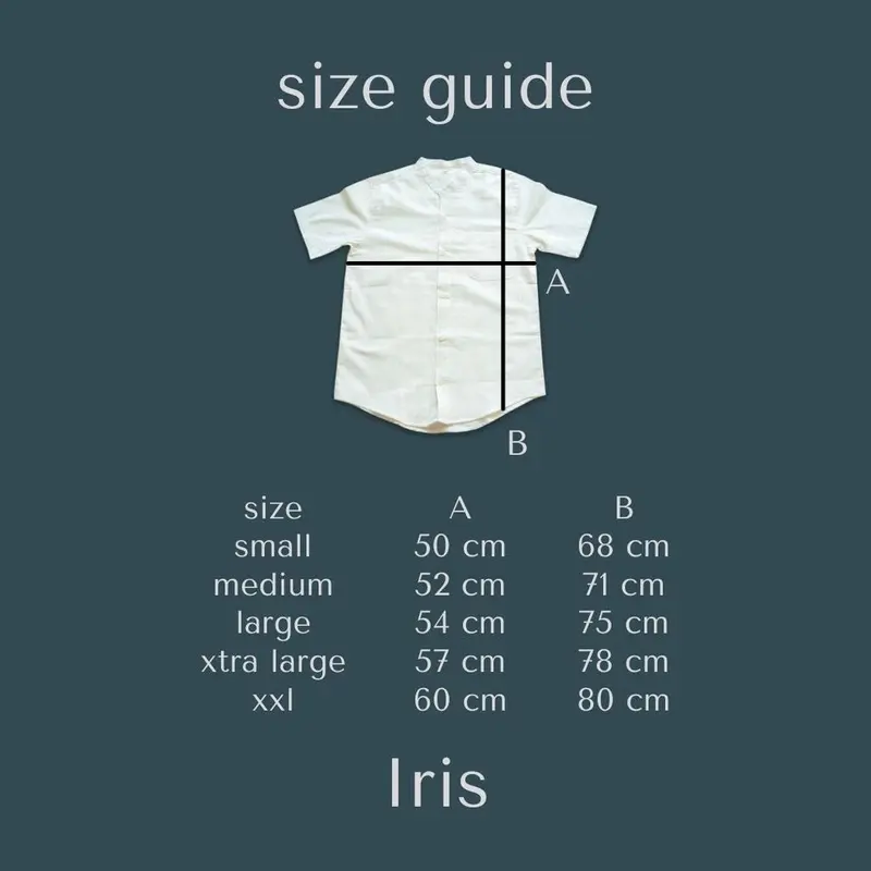 IRIS - ATASAN KEMEJA KOKO DEWASA POLOS KATUN SALUR PRIA LENGAN PENDEK KEMKO COUPLE AYAH ANAK 5