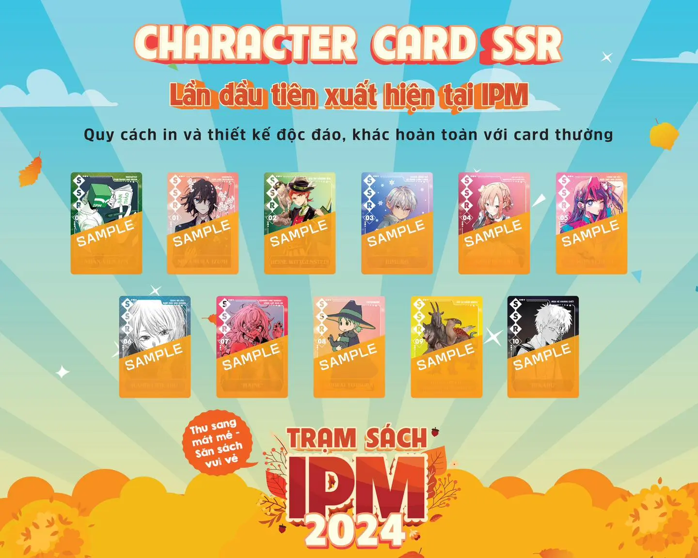 1 Pack Card Nhân Vật Trạm Sách IPM 2024