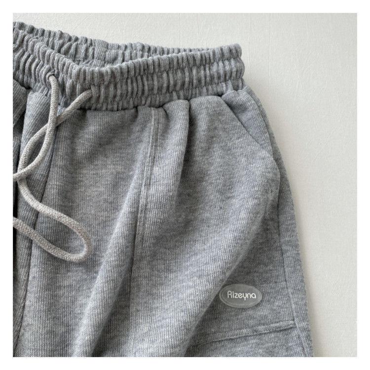 Product Introduction of 2024 High waisted slimming casual sports shorts for women's new Korean loose wide leg drawstring A-line pants 16