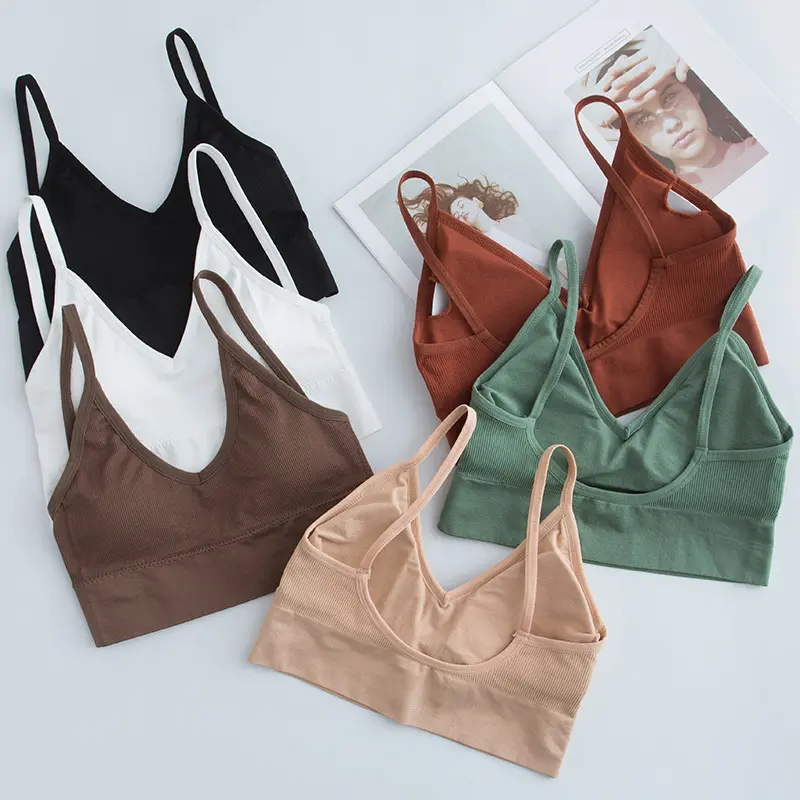 Áo Ngực Hình Tăm, Thiết Kế khoét Lưng Chữ U, Có Đệm Mỏng Nữ Women Bra