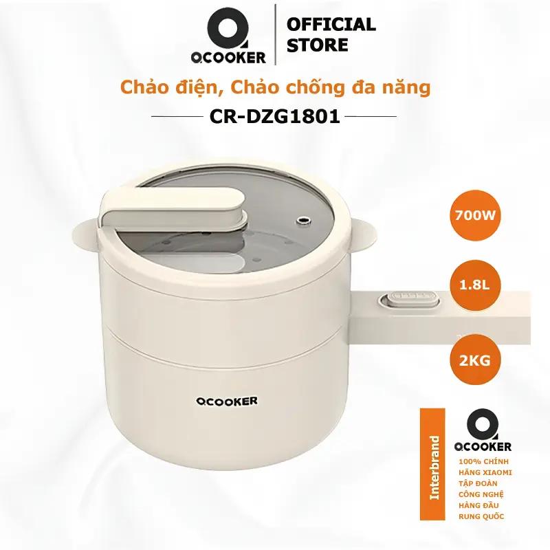 Chảo điện Qcooker | Chiên, xào, nấu canh đều dễ dàng – Trợ thủ đắc lực trong căn bếp nhỏ