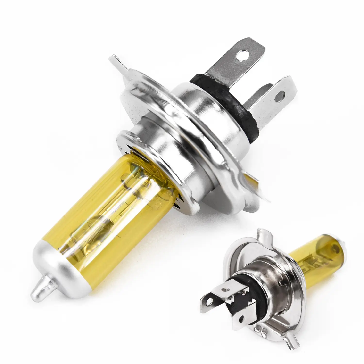 Bóng đèn Xenon khí Halogen trên ô tô, 1x H4 55W, 3000K, Đèn pha, Vỏ màu vàng Phụ Tùng