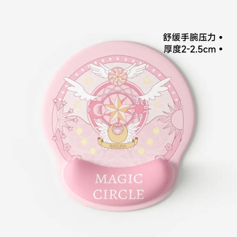 Tấm lót chuột hỗ trợ bàn phím, Thiết kế Cardcaptor Sakura và Thủy Thủ Mặt Trăng, Chất liệu silicon, Kích thước lớn, Tấm lót chuột bảo vệ thư giãn, Thích hợp cho việc học và Ký Túc Xá, Năm 2025
