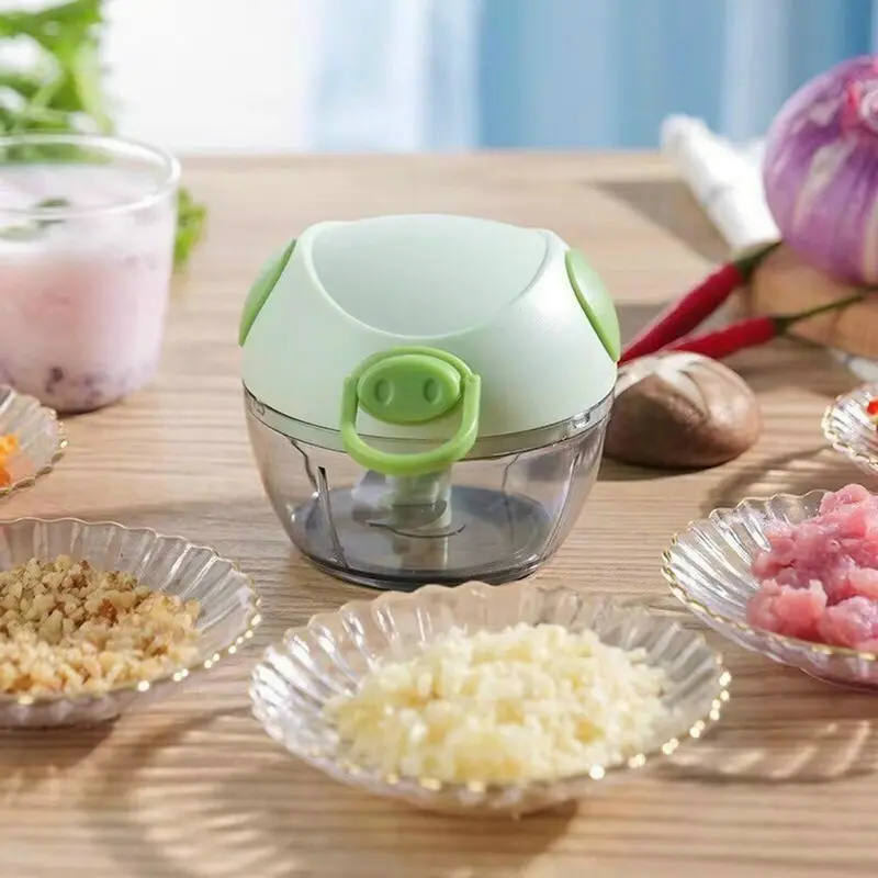 Máy Dụng Cụ Xay Tỏi Ớt Lưỡi dao bằng thép không gỉ ,180ML,Nhựa ABS 1