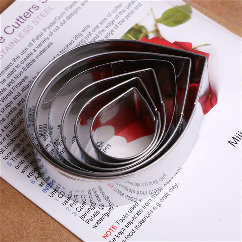 Product Introduction of [WWW] 6PCS/Set Rose Petal Mold for Cake Decor Fondant Sugarcraft Cutters Tools Mould 29