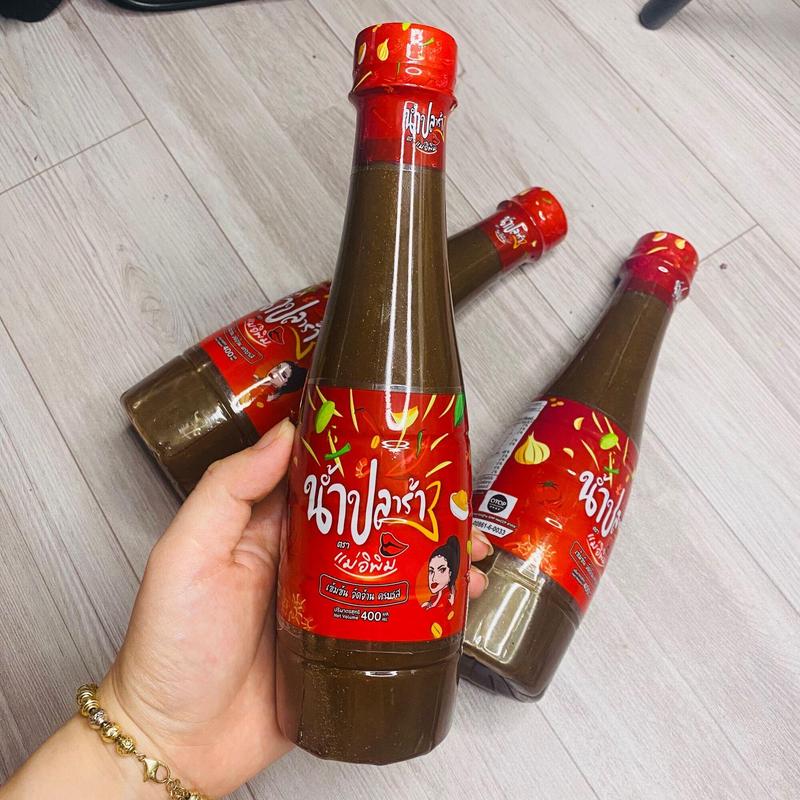 Combo 2 chai Mắm Cô Gái Pimrypie 400ml trộn gỏi đu đủ thơm ngon Nước Sốt Gia Vị Cay