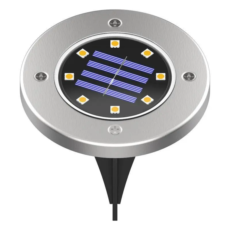 Solar Powered Outdoor LED Light, IP67 Waterproof Garden Light, Ground Buried LED Light for Step Stair Deck Path Patio Pathway Decor, Outdoor Lights 0