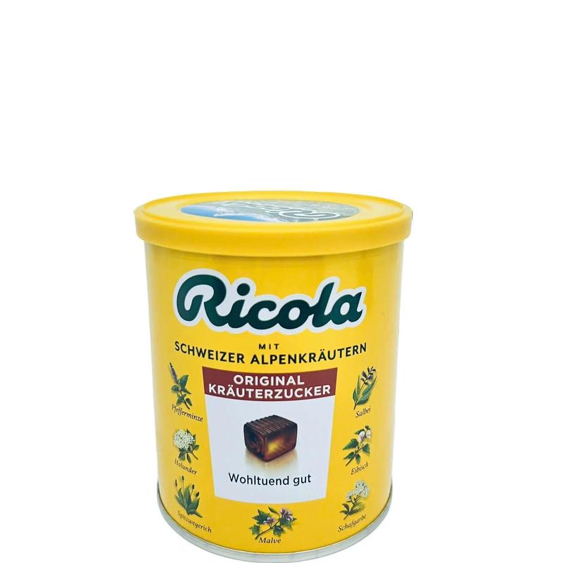 Kẹo Ngậm Ho chiết xuất 7 loại thảo dược đậm đặc từ Đức, Hộp 250g, thơm ngọt cay nhẹ, không có cảm giác chua miệng.