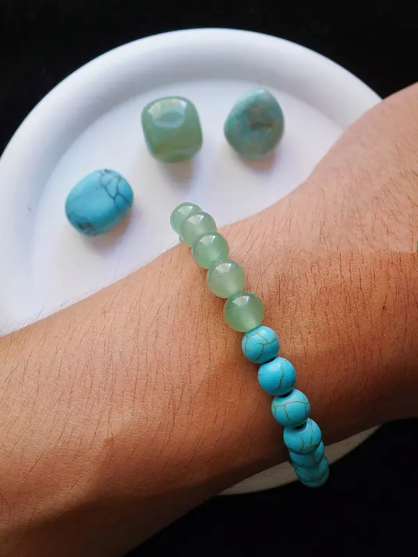 Natural Crystal Beaded Bracelet, Fashionable Beaded Bracelet for Women & Men, Trendy All-match & Exquisite Jewelry for Birthday Gift 3