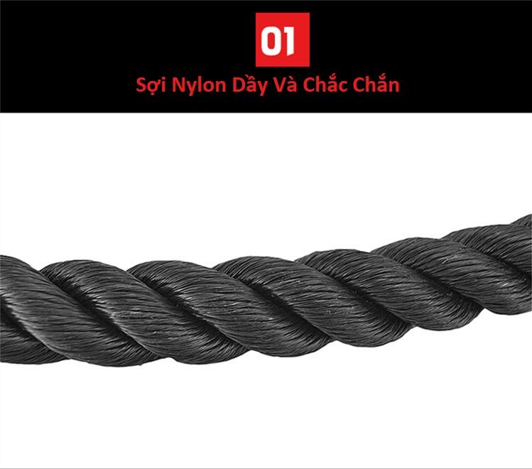 Dây Thừng Tập Cáp Tricep Rope , Tập Cơ Tam Đầu , Lưng Xô, Vai , Tay Sau , Tay Trước, Cơ Bụng 2