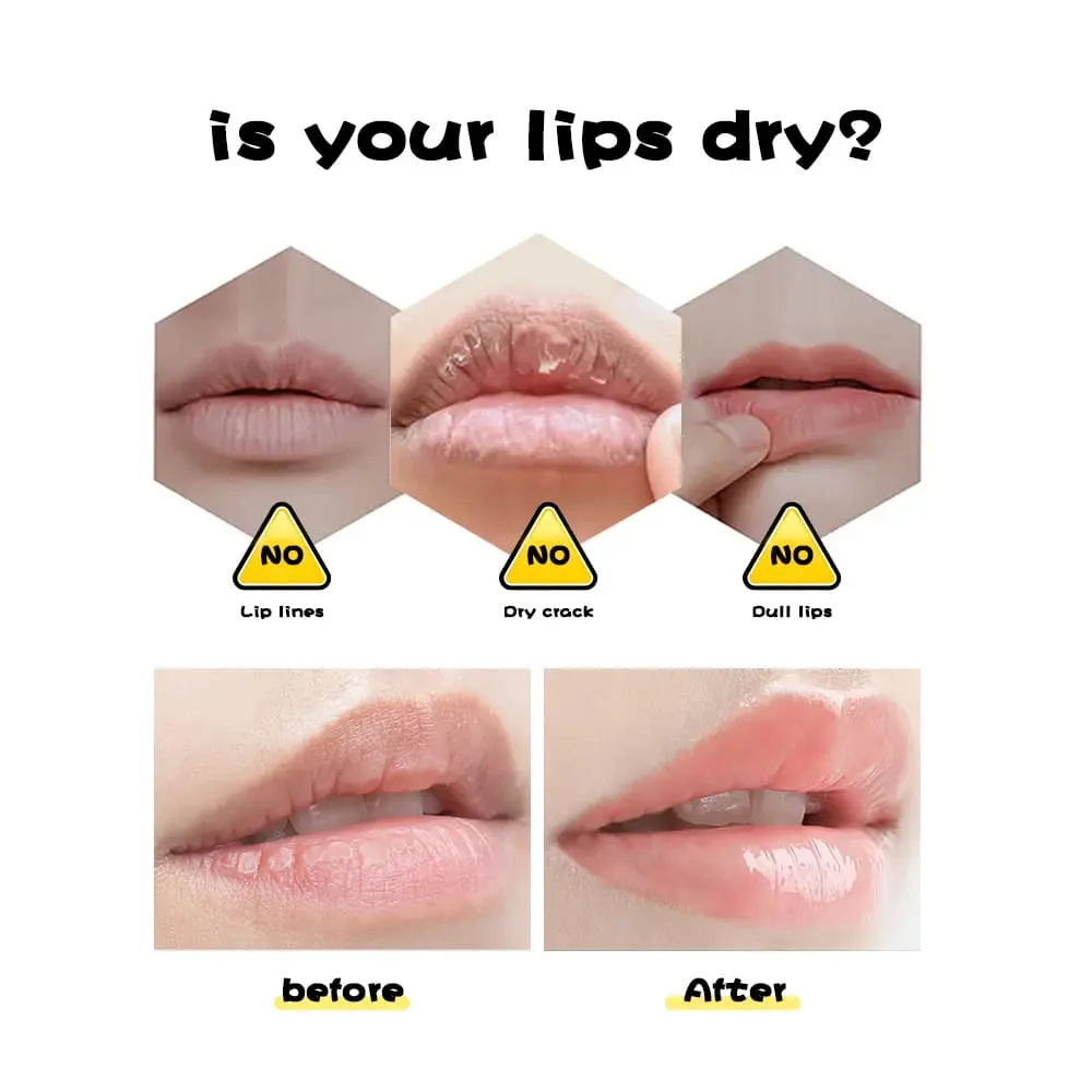 Lip Oil/Lip Glos transparan untuk melembabkan Bibir - [BPOM] - SANIYE