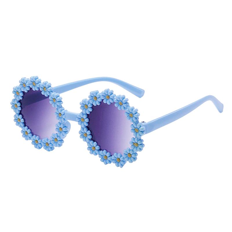Product Introduction of Child Girls Sunglasses, Cute Sweet Flowers Summer Outdoor Travel Casual Kids Glasses 21