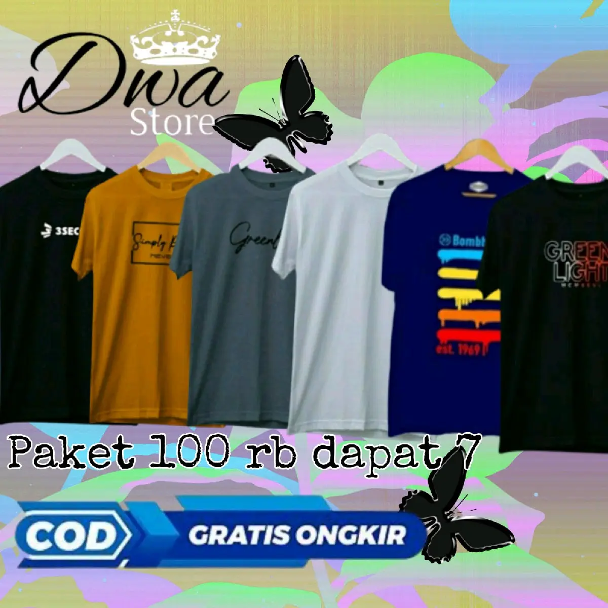 T SHIRT 100 RIBU DAPAT 7