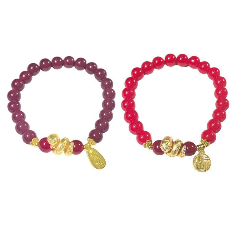 Vòng Tay Đính Cườm, Thiết Kế Hình Rắn Hoàng Đạo, Vòng Tay Yuanfu, Dễ Phối Đồ Trung Quốc, Dành Cho Nữ, Thời Trang, Quà Sinh Nhật 2