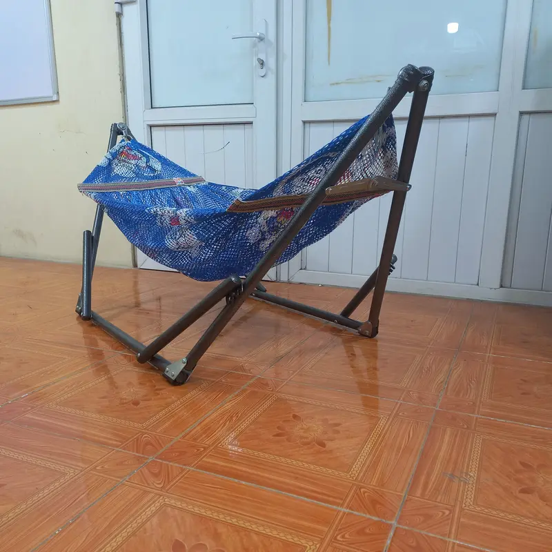 SG-Bộ võng xếp mini dành cho em bé gồm khung võng mini và võng mini 4