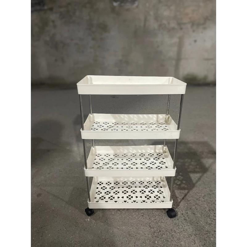 ￼Kệ đựng đồ đa năng 4 tầng, có bánh xe đẩy tiện lợi Inox Kitchen 1