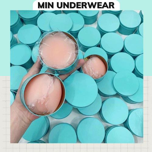 COMBO HỘP 5 CẶP Miếng Dán Ngực Nữ Dán Ti Loại 1 Bằng Silicon Có Thể Tái Sử Dụng Min Underwear 40