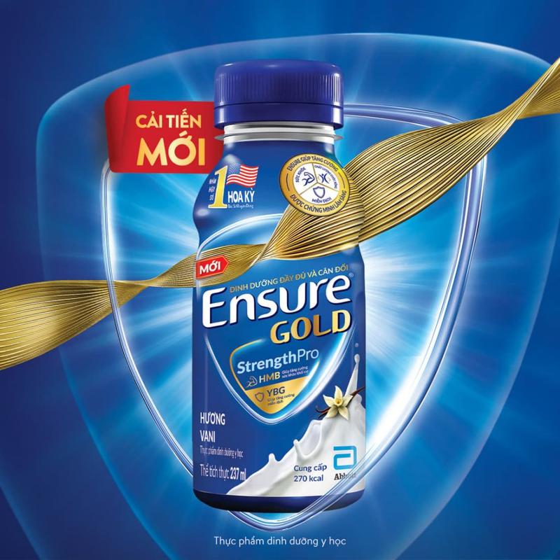 Date mới 2026 Thùng 24 Chai Sữa Pha Sẵn Ensure Gold 237ml