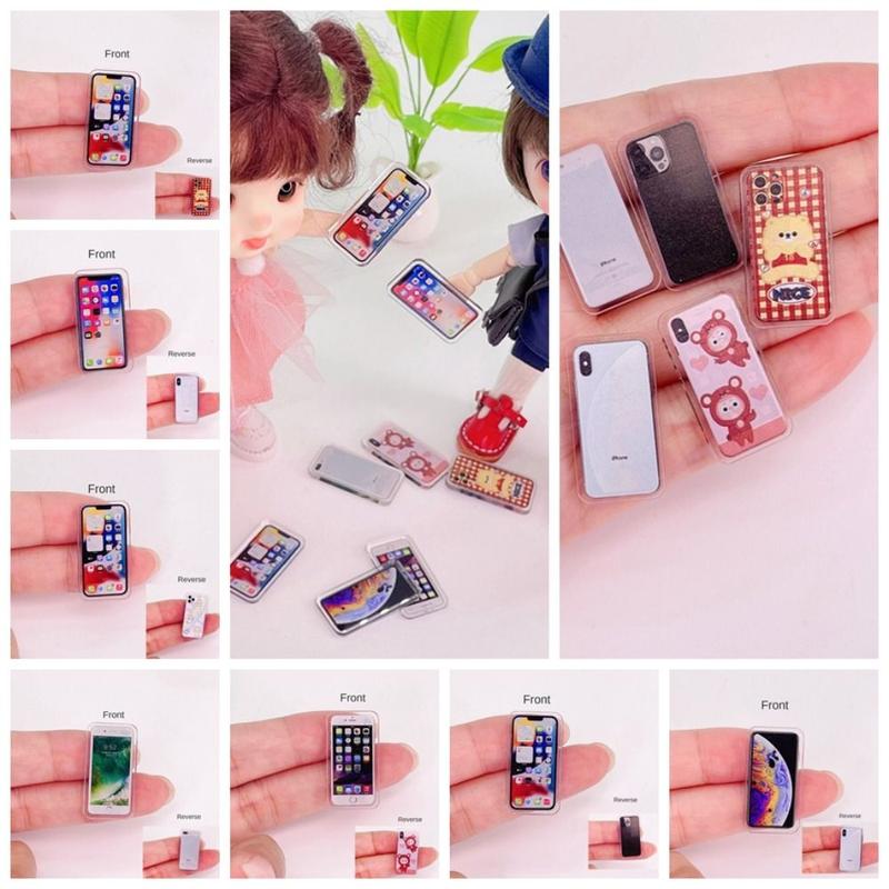 Product Introduction of Cute 1:12 1:12 Miniature Phone Miniature BJD Phone Dollhouse Mobile Phone Model Dollhouse Decoration Doll House Miniature Things Girl/Kids 11