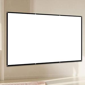 厚手ポータブルプロジェクターテレビスクリーン、1枚入り 折りたたみ可能 洗える 抗シワスクリーン、ホームシネマプロジェクターアクセサリー