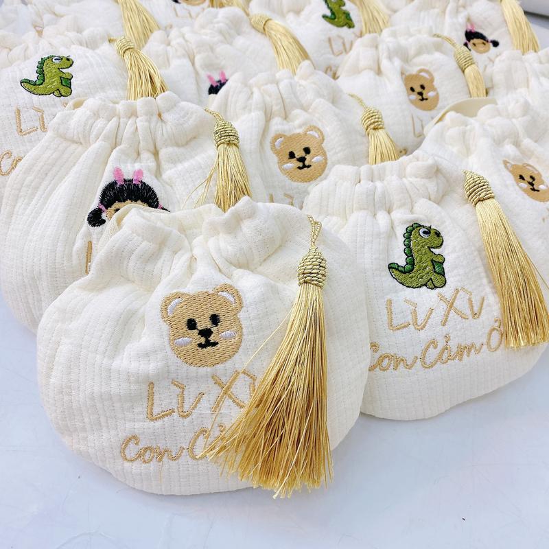  Túi đựng lì xì đeo chéo cho bé phong cách Hàn Quốc đi chơi Tết 