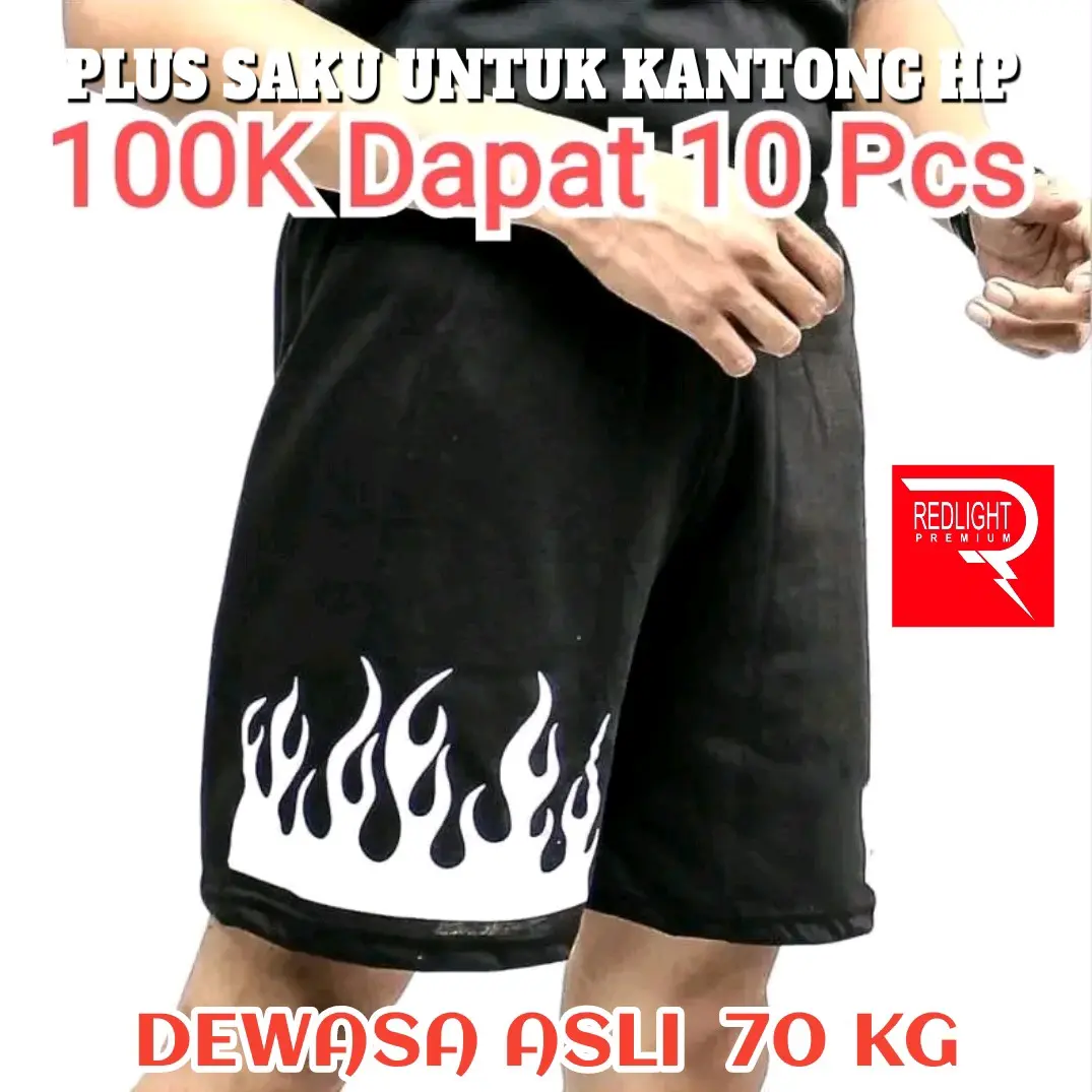 100 ribu dapat 10 pcs celana bokser api L/XL/XXL