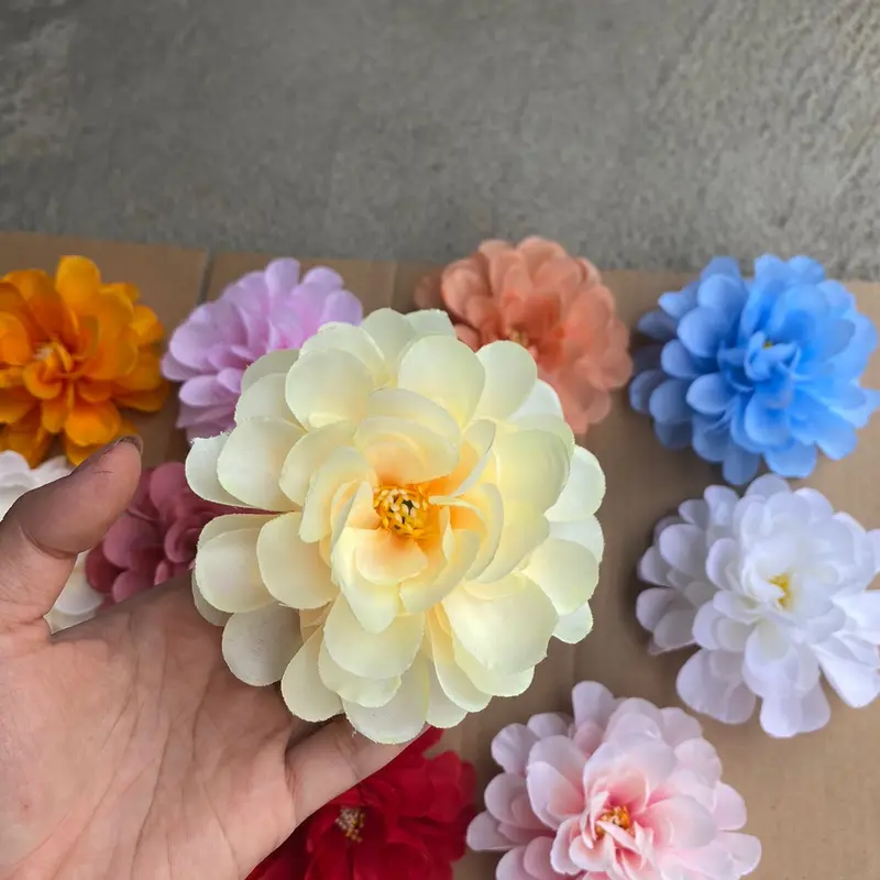 đầu bông cúc mặt trời to 10cm - hoa trang trí hộ quà - oản tài Lộc- cổng cưới - studio 5