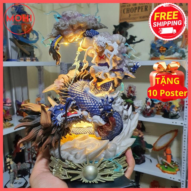 Mô hình Luffy Gear 5 đấm Kaido siêu ngầu cao 23cm - Mô hình One Piece ( Tặng Poster ) Toy Đồ Chơi