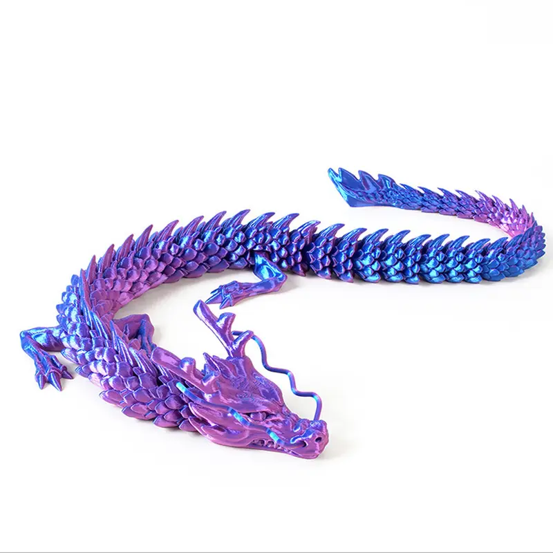 Mainan Action Figure Articulated 3D Dragon Model Pajangan 1